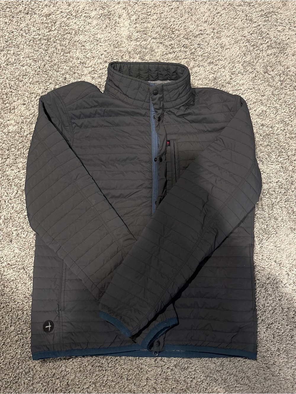 Men's Quilted Lightweight Puffer Jacket - Black